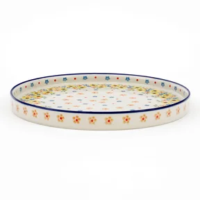 Talerz płytki z wysokim rantem E93 25,5 cm <br> 2225X Wiosenny bukiet